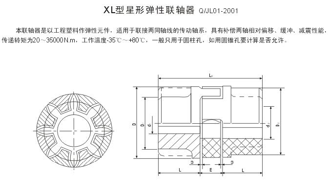 XL星形彈性聯(lián)軸器